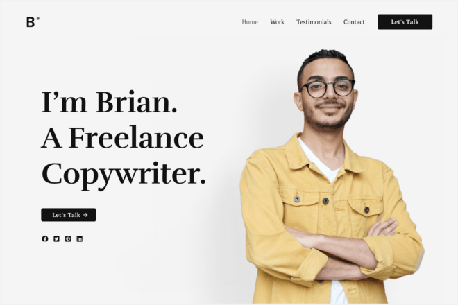 Freelance Copywriter Theme