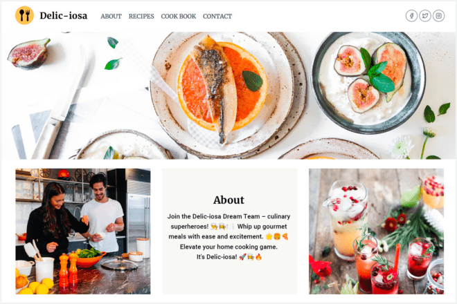 Recipe Blog 2 Theme